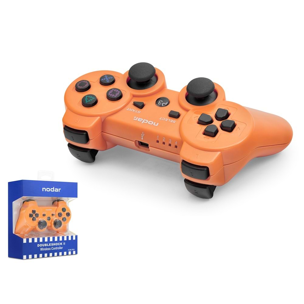 NODAR ND600K PS3 Uyumlu Kablosuz GamePad Oyun Kolu Turuncu
