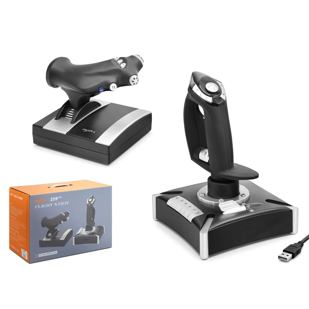 Nodar Nd750 Pxn 2119Pro Usb Pc Uçuş Similatörü Joystick Siyah