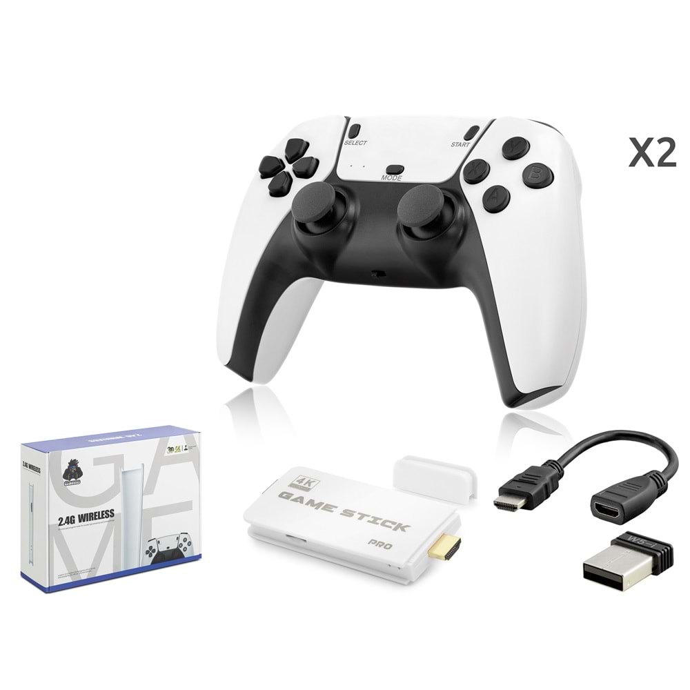Nodar Nd764 Çift Kollu Retro Game Konsolu – HDMI Çıkışlı, 64GB Destekli, 2.4G Kablosuz Taşınabilir Oyun Konsolu
