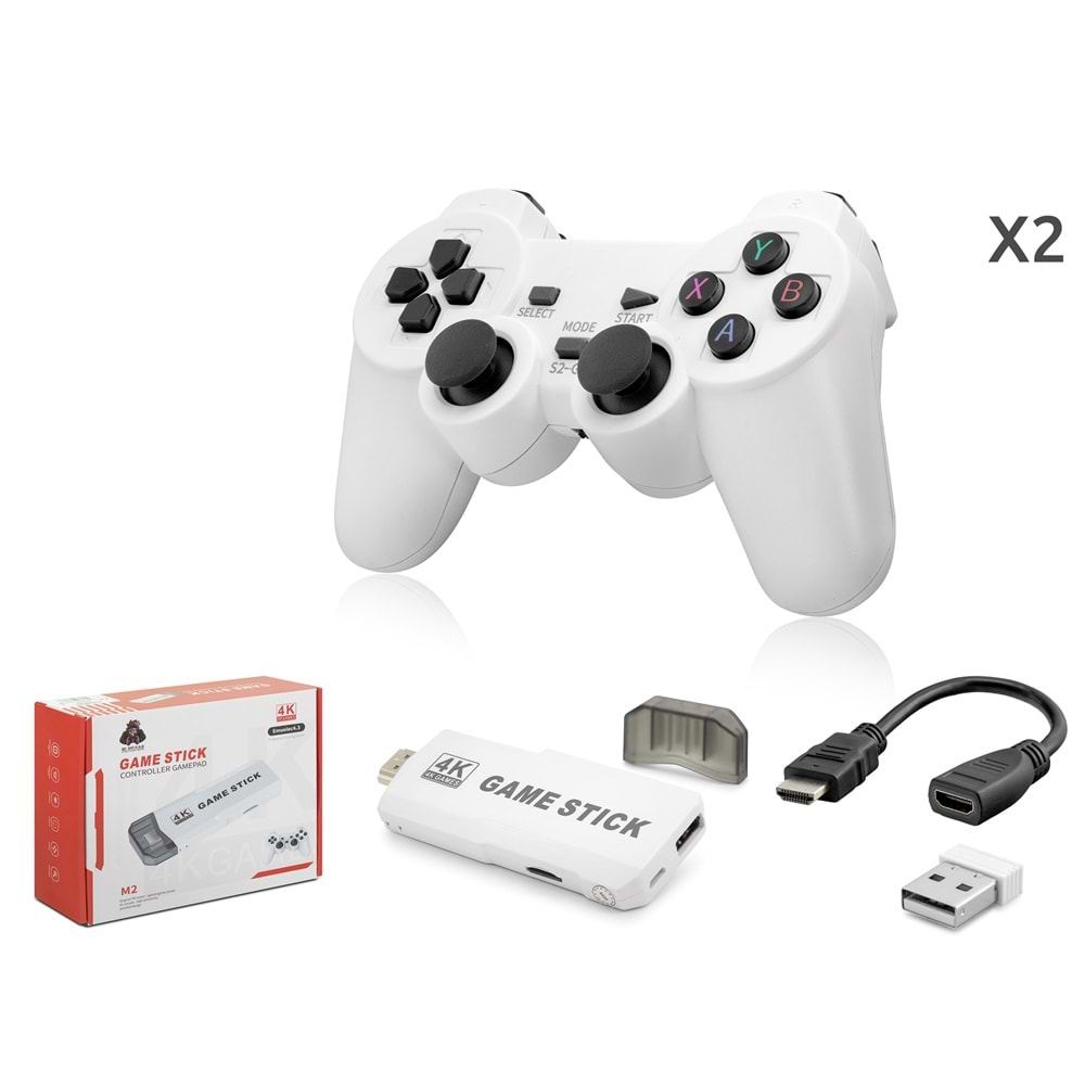 Nodar Nd766 M2 Game Stick Retro Konsol – HDMI Çıkışlı, 64GB Destekli, 2.4G Kablosuz Taşınabilir Oyun Konsolu