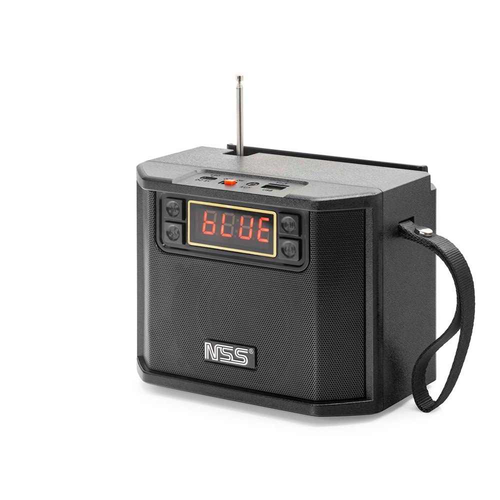 NSS NS533S Bluetooth FM Radyo TWS USB TF AUX Solar Şarjlı Taşınabilir Kamp Hoparlör