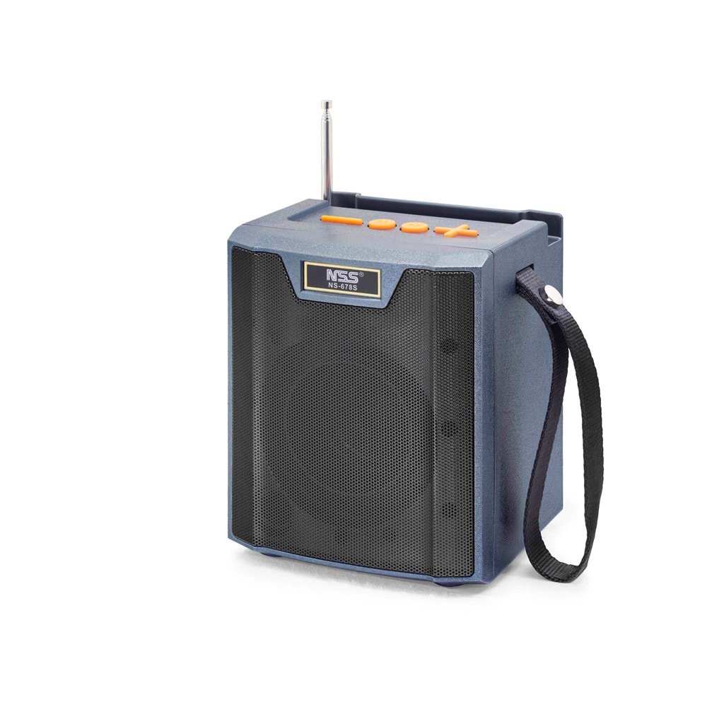 NSS NS678S Bluetooth FM Radyo TWS USB TF AUX Solar Şarjlı Taşınabilir Kamp Hoparlör