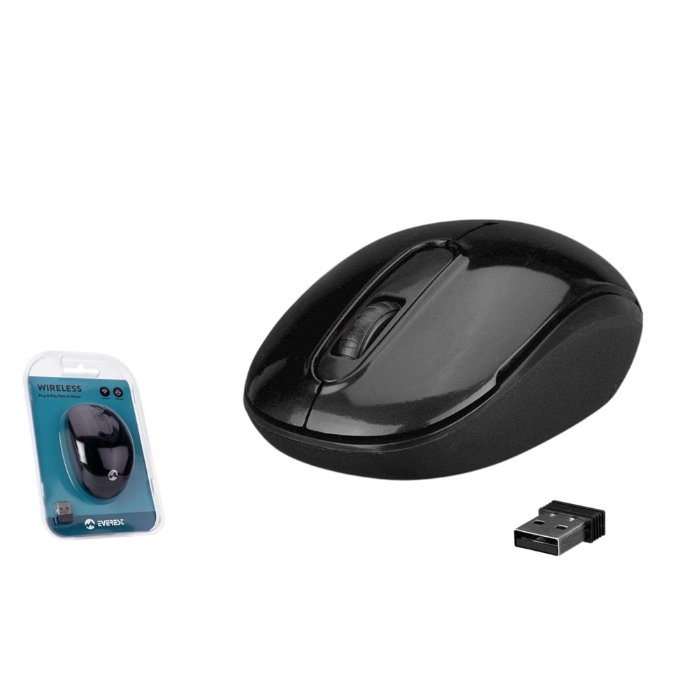 EVEREST SMW-666 MOUSE WIRELESS 1500DPI SİYAH