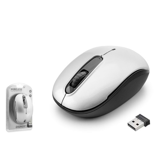 EVEREST SMW-666G WIRELESS MOUSE 1500DPI GÜMÜŞ