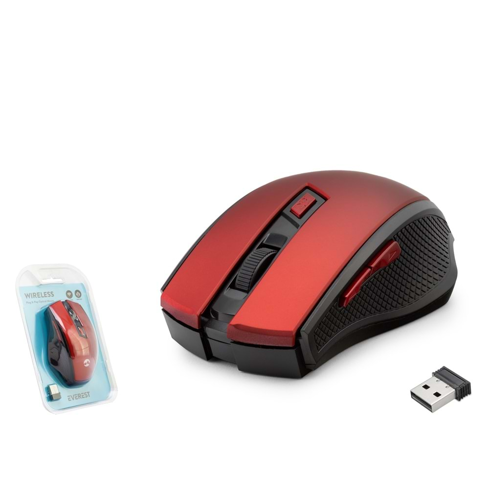 EVEREST SMW-777K MOUSE WIRELESS KIRMIZI