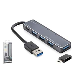 iETOP TU360 Type-C 3.1 Gen1 Hub 5 Port 5 Gbps Gri