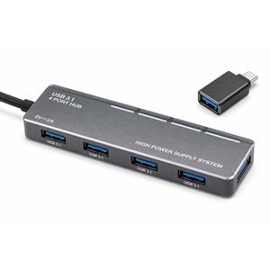 iETOP TU360 Type-C 3.1 Gen1 Hub 5 Port 5 Gbps Gri