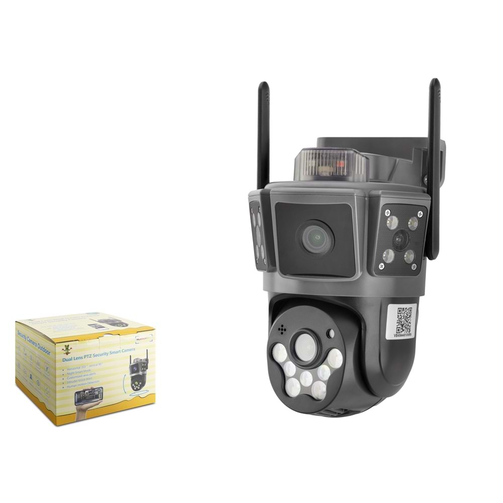X5-Tech Vn-99 Speed Dome Kamera Wifi 2*3Mp Lens Siyah