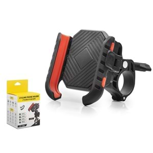 Hadron YF312 Bisiklet Motosiklet Telefon Tutucu – 360° Döner, Titreşim Engelleyici, Güçlü Sabitleme